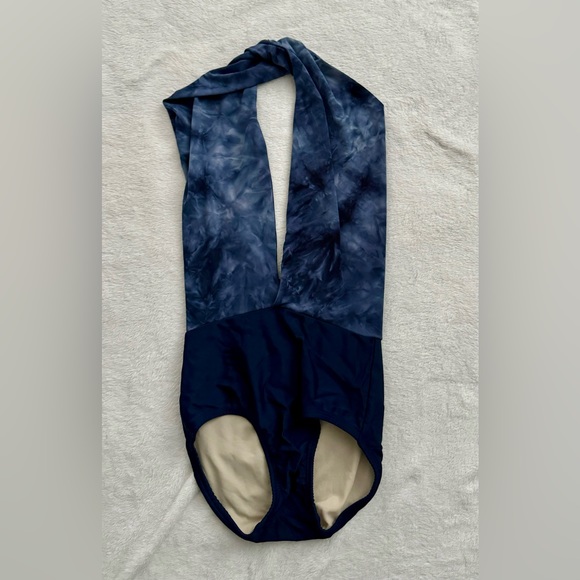 Sadie Jane Blue Halter Leotard - Picture 1 of 4